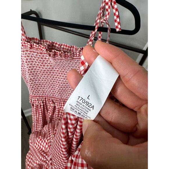 Kate Spade Gingham Midi Dress size L large - Picture 5 of 6